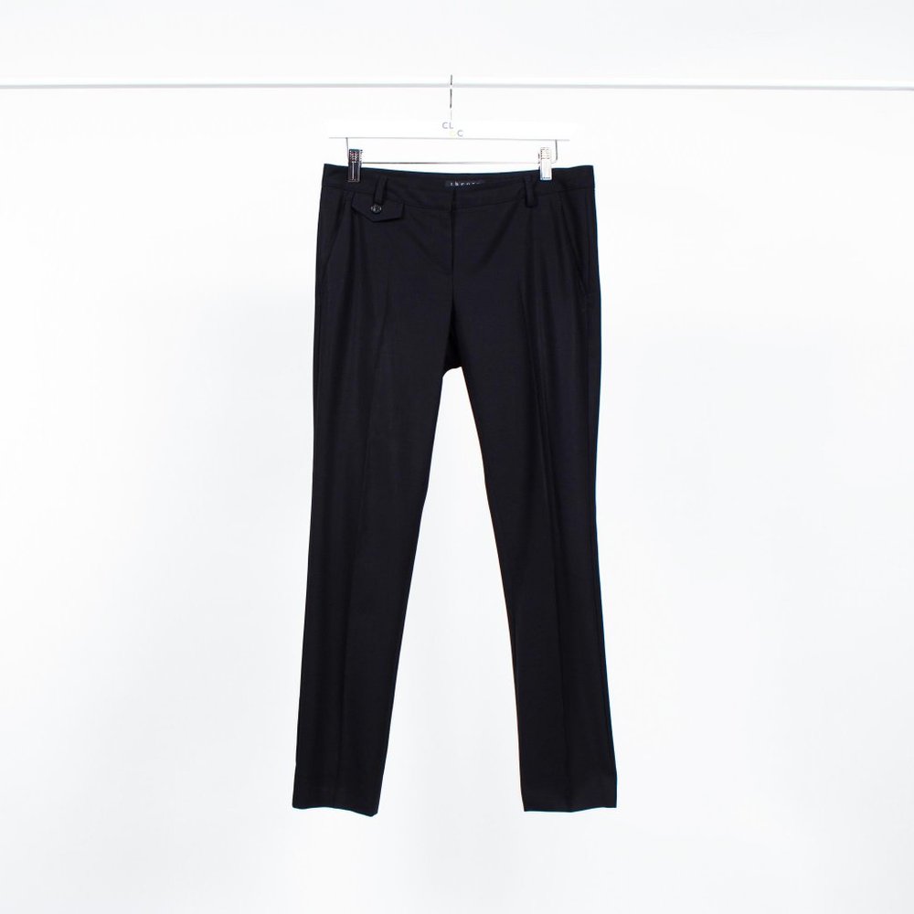 Theory Black Cigarette Pants with Coin Pocket.